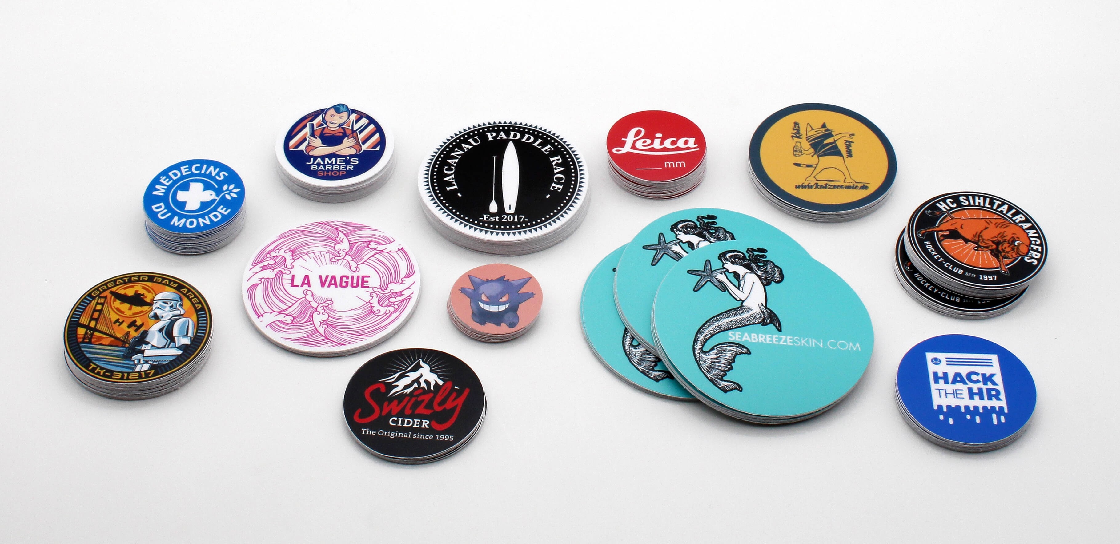 Custom round stickers deals