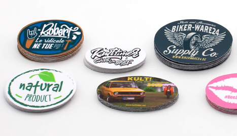 Stickeryeti: Personalized Oval Stickers and custom stickers